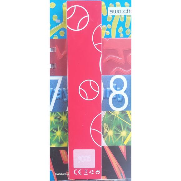 Swatch Watch HIT THE LINE GZ294 Roland Garros 2015 Specials With Case & Battery - Picture 10 of 10